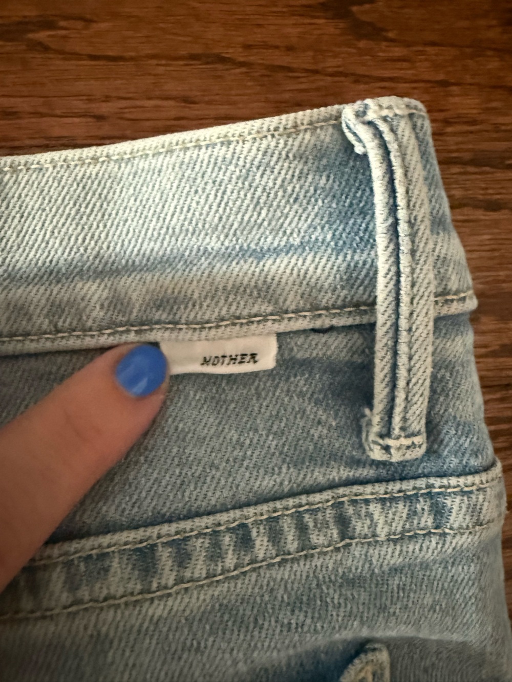 MOTHER - Light Blue Distressed Jeans - Picture 7 of 8